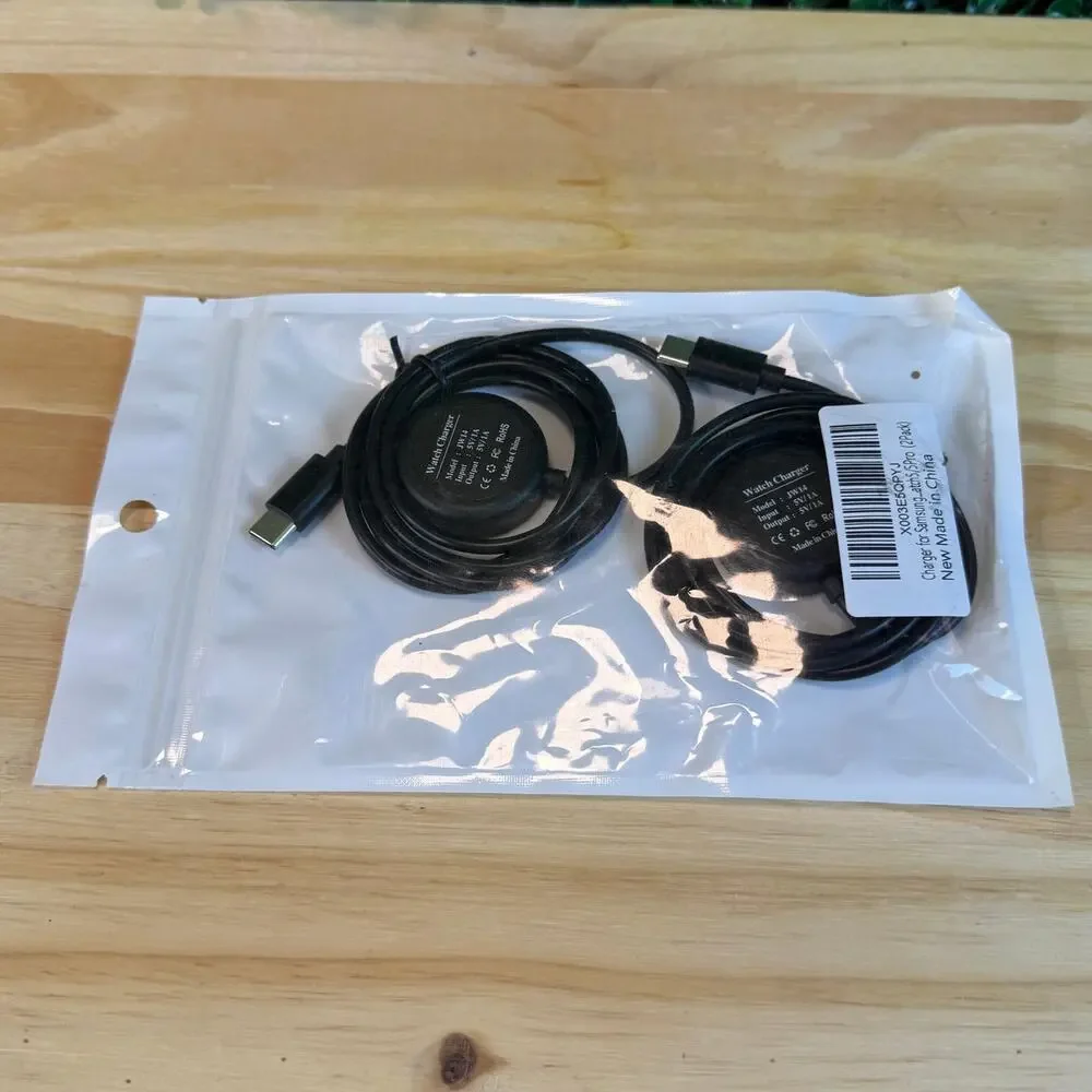 New Sealed Watch Charger 5V for Samsung 5 and 5 Pro - 2 Pack 3 Ft Ships from US